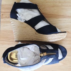 Michael Kors Navy Wedges